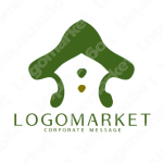 家とあたたかいと手書きのロゴ