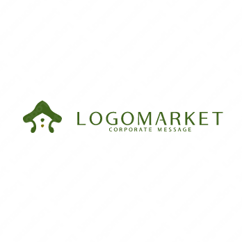 家とあたたかいと手書きのロゴ