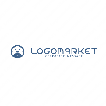 くもと犬とキャラクターのロゴ