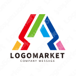 Aとレインボーとスターのロゴ