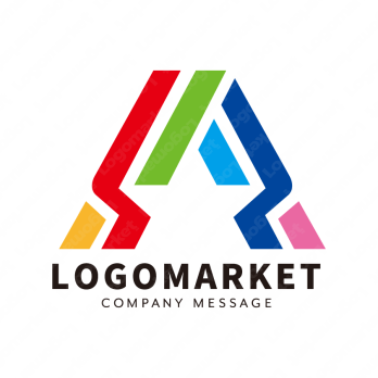 Aとレインボーとスターのロゴ