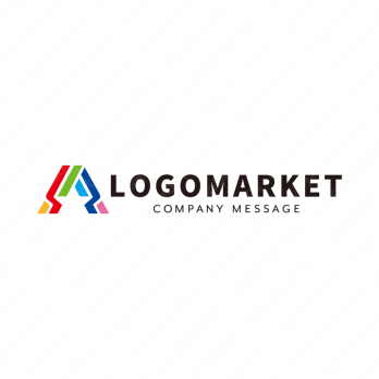 Aとレインボーとスターのロゴ