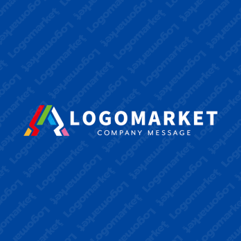 Aとレインボーとスターのロゴ