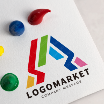 Aとaと虹のロゴ