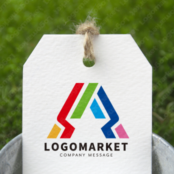 Aとレインボーとスターのロゴ