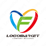 Fとハートとネットワークのロゴ