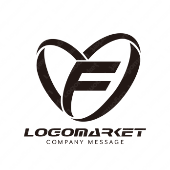 Fとハートとネットワークのロゴ