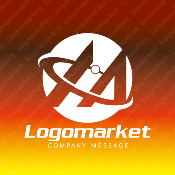 Mと繋がりとスピード感のロゴ