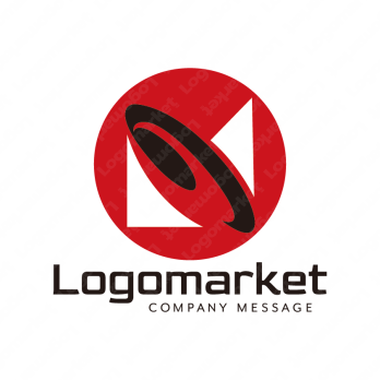 Nとホイールと発展のロゴ