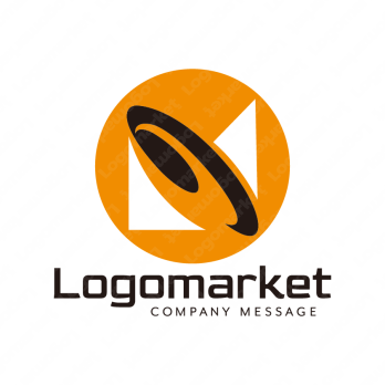 Nとホイールと発展のロゴ