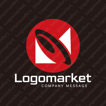 Nとホイールと発展のロゴ