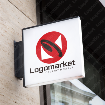 Nとホイールと発展のロゴ