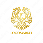 鷹と盾とエンブレムのロゴ