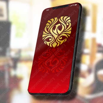 鷹と盾とエンブレムのロゴ