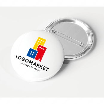 ビルとブロックと多様のロゴ