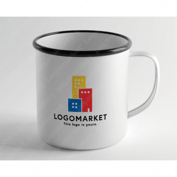 ビルとブロックと多様のロゴ