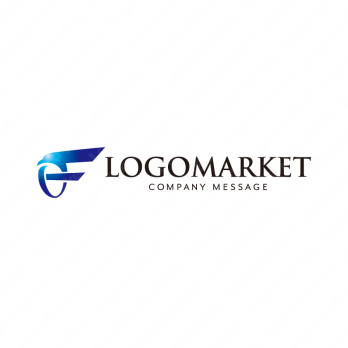 Fとシャープと飛翔のロゴ