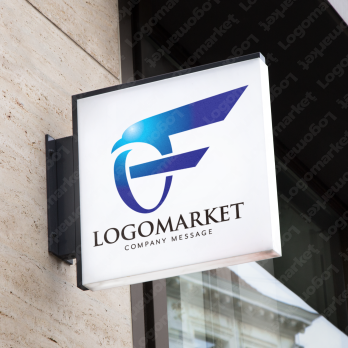 Fとシャープと飛翔のロゴ