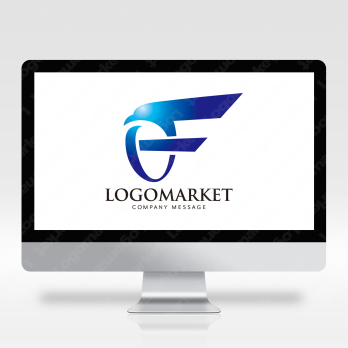 Fとシャープと飛翔のロゴ