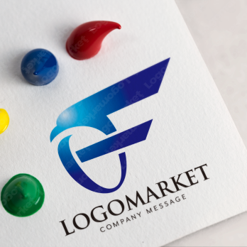 Fとシャープと飛翔のロゴ