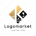 Kとkと菱形のロゴ