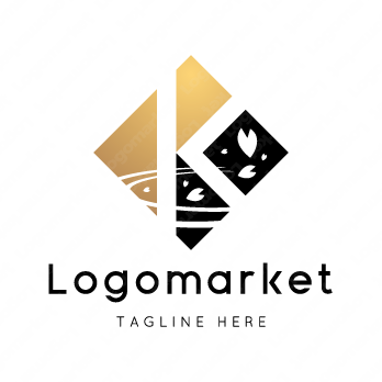 Kとkと菱形のロゴ