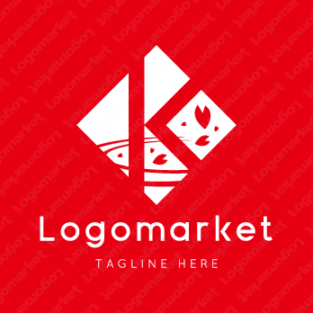 Kとkと菱形のロゴ