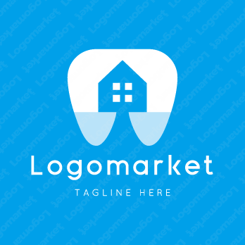 歯と家と道のロゴ
