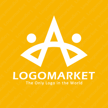 人と協働とアーチのロゴ