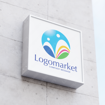 コミュニケーションとMと虹のロゴ