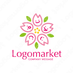 桜とコミュニケーションと親しみやすいのロゴ