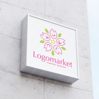 桜とコミュニケーションと親しみやすいのロゴ