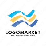 リボンとフローと多様性のロゴ