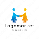 HとMと人のロゴ