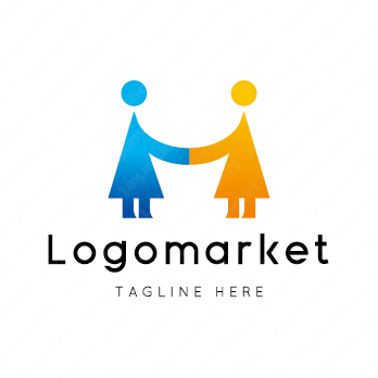 HとMと人のロゴ