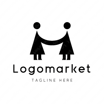 HとMと人のロゴ