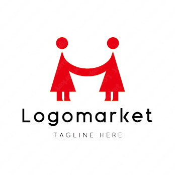 HとMと人のロゴ