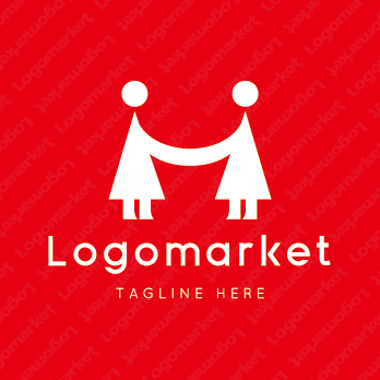 HとMと人のロゴ