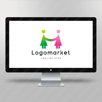 HとMと人のロゴ