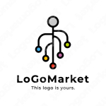 フローと戦略と解決のロゴ