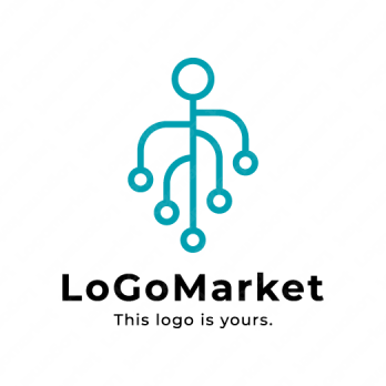 フローと戦略と解決のロゴ