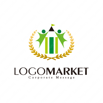 鉛筆と人と成績アップのロゴ