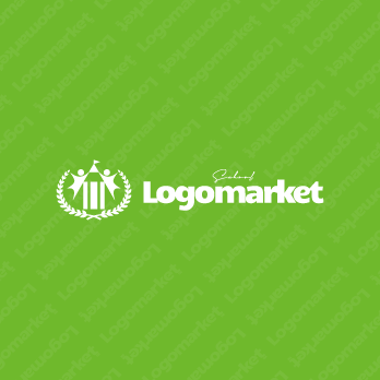 鉛筆と人と成績アップのロゴ