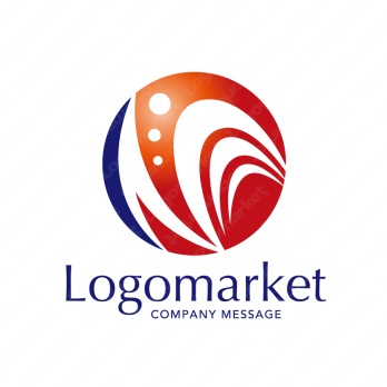 Nと発展と成長のロゴ