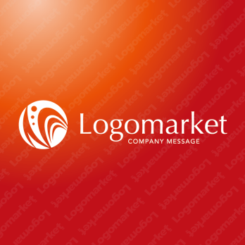 Nと発展と成長のロゴ