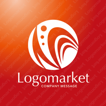 Nと発展と成長のロゴ