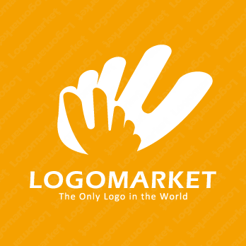 手とハイタッチとふれあいのロゴ