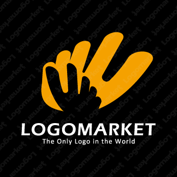 手とハイタッチとふれあいのロゴ