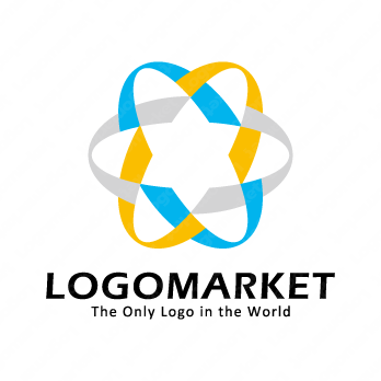 アトムと星と天体のロゴ