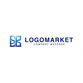 SとKと正方形のロゴ